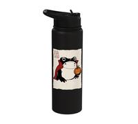 Grumpy Frog Funny Halloween Costume Vampire Anime Japanese Stainless Steel Insulated Water Bottle
