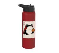 Grumpy Frog Funny Halloween Costume Vampire Anime Japanese Stainless Steel Insulated Water Bottle