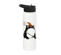 Grumpy Frog Funny Halloween Costume Witch Anime Japanese Stainless Steel Insulated Water Bottle
