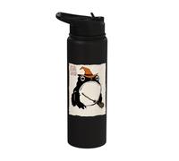 Grumpy Frog Funny Halloween Costume Witch Anime Japanese Stainless Steel Insulated Water Bottle