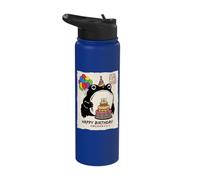 Grumpy Frog Funny Happy Birthday Anime Japanese Stainless Steel Insulated Water Bottle