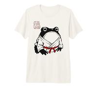 Grumpy Frog Funny Karate Judo MMA Jiu Jitsu Anime Japanese Premium T-Shirt