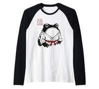 Grumpy Frog Funny Karate Judo MMA Jiu Jitsu Anime Japanese Raglan Baseball Tee