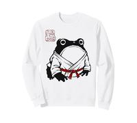 Grumpy Frog Funny Karate Judo MMA Jiu Jitsu Anime Japanese Sweatshirt