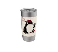 Grumpy Frog Funny Skateboard Skateboarding Anime Japanese Stainless Steel Insulated Tumbler