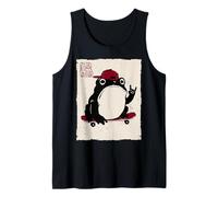 Grumpy Frog Funny Skateboard Skateboarding Anime Japanese Tank Top