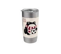 Grumpy Frog Funny Soccer Player Anime Japanese Stainless Steel Insulated Tumbler