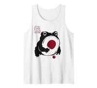 Grumpy Frog Funny Table Tennis Anime Japanese Tank Top