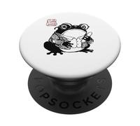 Grumpy Frog Funny Teacher School Anime Japanese PopSockets Adhesive PopGrip