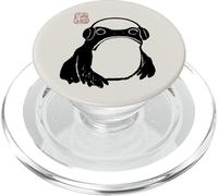 Grumpy Frog Headphones Funny Japanese Graphic PopSockets PopGrip for MagSafe