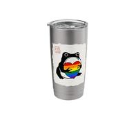 Grumpy Frog Japanese Men Women Pride Month Stainless Steel Insulated Tumbler