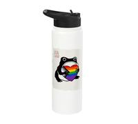 Grumpy Frog Japanese Men Women Pride Month Stainless Steel Insulated Water Bottle
