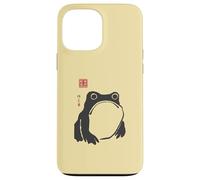 Grumpy Frog Japanese Traditional Ink Art Humor Case for iPhone 13 Pro Max
