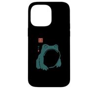 Grumpy Frog Japanese Traditional Ink Art Humor Case for iPhone 14 Pro Max