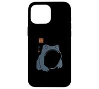 Grumpy Frog Japanese Traditional Ink Art Humor Case for iPhone 16 Pro Max