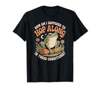 Grumpy Frog on a Log, Hop Along, Funny Sarcastic Amphibian T-Shirt
