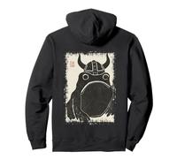 Grumpy Frog Viking Helmet Vikings Funny Pullover Hoodie