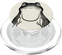 Grumpy Frog Vintage Japanese Ukiyo Retro Anime Style Art PopSockets PopGrip for MagSafe