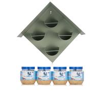 Grumpy Gardener 4 Jar Feeder And Jars