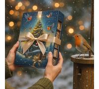 Grumpy Gardener Bird Food Advent Calendar - 12 Days of Christmas Wild Bird Feed Treats - With 3 Packets Each of Peanut Granules, Calciworms, Sunflower Hearts & Berry & Bug Suet - Made in UK (Tree)