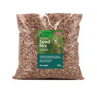 Grumpy Gardener Bird Seed Deluxe - Wild Bird Food, No Waste, Ideal for Filling the Seed Box with Nutrient-Rich Sunflower, Oats, Nuts, Dates, Millets and Mealworms (5 Kg)
