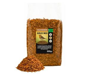 Grumpy Gardener Dried Calciworms - Gold Mix Wild Bird Food, 500 Grams