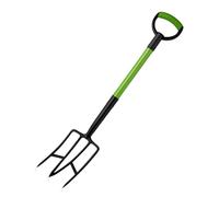 Grumpy Gardener Garden Fork - Heavy Duty Garden Tools with Angled Blades, Ergonomic Handle & Wedge Tine - Versatile Gardening Tools, Garden Spade & Shovel Alternative