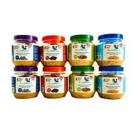 Grumpy Gardener NutPecker Peanut Butter Bird Food for Wild Birds - Mixed Variety Suet Bird Feeding Nourishment, High-Energy Made in the UK Wild Bird Food | Variety Flavors 8 x 330g each