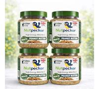 Grumpy Gardener NutPecker Peanut Butter Bird Food - Mealworms, 4 x 330g