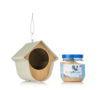 Grumpy Gardener Nutpecker with Feeding House GREY