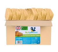 Grumpy Gardener Peanut Butter Bird Suet Cakes -12 Pack Wild Bird Food, Mess-Free, No Melt Suet Blocks for Nutpecker, 3.6 Kg, All Natural, Made in UK (Peanut Butter)