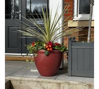 Grumpy Gardener Set of 2 40cm Large Smooth Pearlescent Planters BLUE