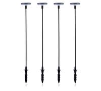 Grumpy Gardener Set of 4 Sway Solar Lights