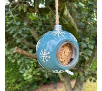 Grumpy Gardener Snowflake Bauble Nutpecker Feeder with Nutpecker Jar