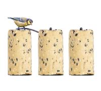 Grumpy Gardener Suet Logs Bird Food -1200g Blend of Tallow & Bird Peanuts, Black Sunflower Seeds for Birds, Wild Bird Feed Blocks, Alternative to Suet Pellets, Nutrient-Rich All Seasons