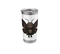 Grumpy Goth Moth Skull Punk Emo Insect Lover Stainless Steel Insulated Tumbler