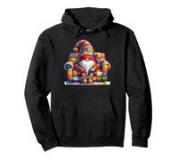 Grumpy Hippie Dad Gnome Sitting On A Sofa For Garden Lover Pullover Hoodie