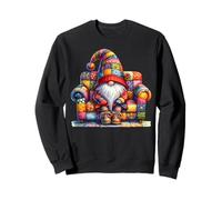 Grumpy Hippie Dad Gnome Sitting On A Sofa For Garden Lover Sweatshirt