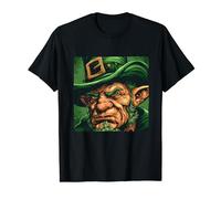Grumpy Leprechaun Face for Irish Man and Woman T-Shirt