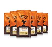 Grumpy Mule Colombia Planadas Organic (Ground Coffee) with notes of Caramel and Red Fruits 200g (Pack of 6 - Total 1.2kg)