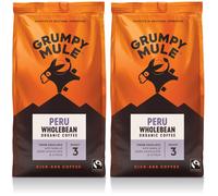 Grumpy Mule Peru Café Feminino Organic Whole Coffee Beans with notes of Dar
