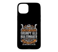 Grumpy Old Boilermaker Killing It Work Humor Case for iPhone 15 Plus