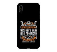 Grumpy Old Boilermaker Killing It Work Humor Case for iPhone XS Max