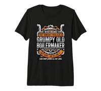 Grumpy Old Boilermaker Killing It Work Humor Premium T-Shirt