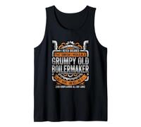 Grumpy Old Boilermaker Killing It Work Humor Tank Top