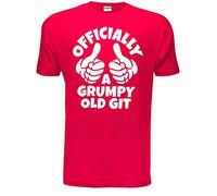 Grumpy Old Git Birthday Retirement Gift Mens T-Shirt Large Red