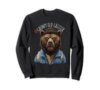 Grumpy Old Grizzler Funny Bear Design for Men Sweatshirt