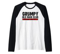 Grumpy Old Man Club Raglan Baseball Tee