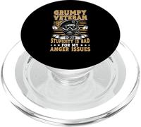 Grumpy old veteran retired military PopSockets PopGrip for MagSafe