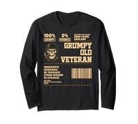 Grumpy Old Veteran Vet Disgruntled Veteran Long Sleeve T-Shirt